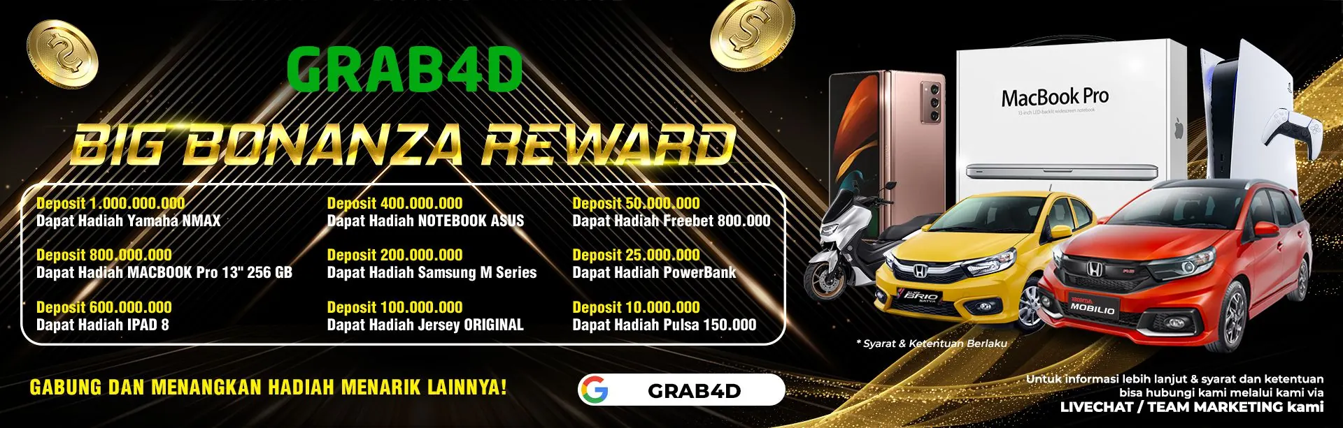 GRAB4D togel online